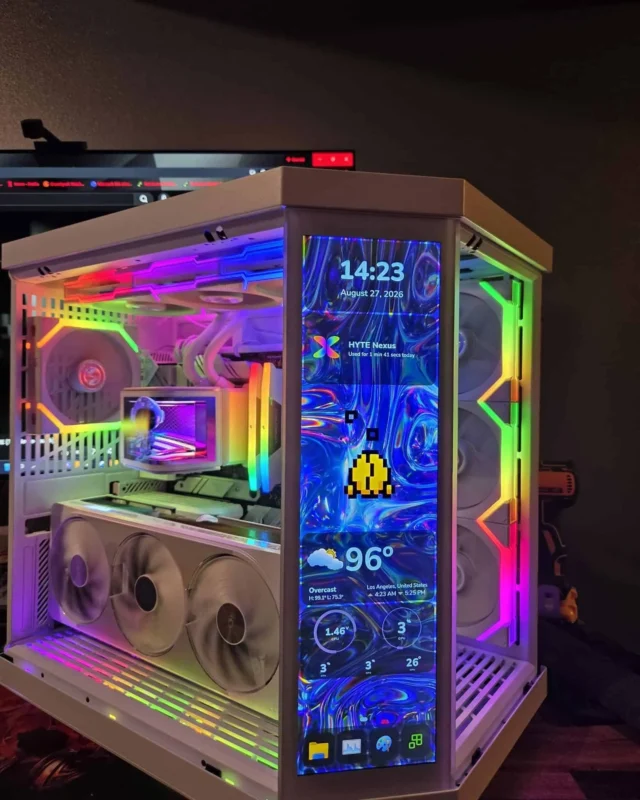 Chroma Pulse RGB custom PC build side view