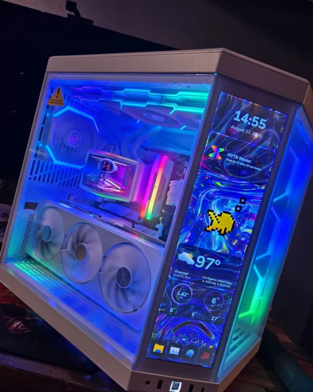 Chroma Pulse RGB custom PC build angle view